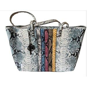 Studio Badgley Mischka Snake Print Vegan Leather Bag  NWT